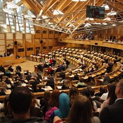 Scottish Parliament Chamber 800 x 800 colour JPG image