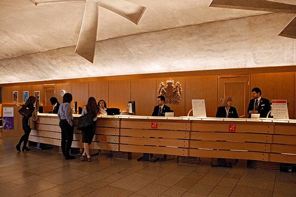 Visitor Services desk 