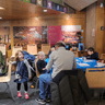 Families take part in a Crafternoon session at the Scottish Parliament