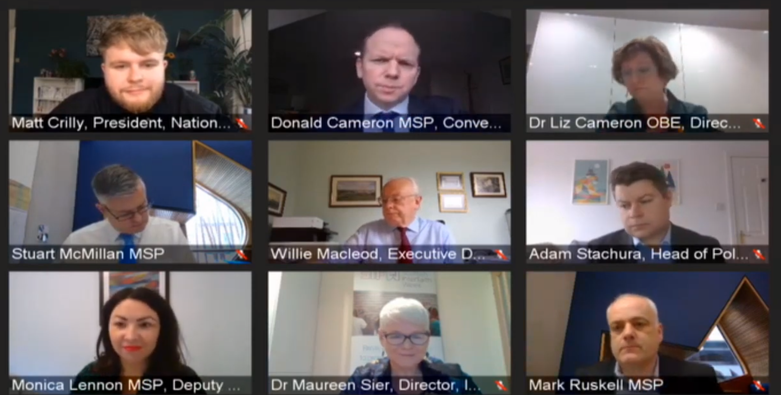 Witnesses giving evidence to the COVID-19 Committee on its inquiry into the impact of restrictions over winter.