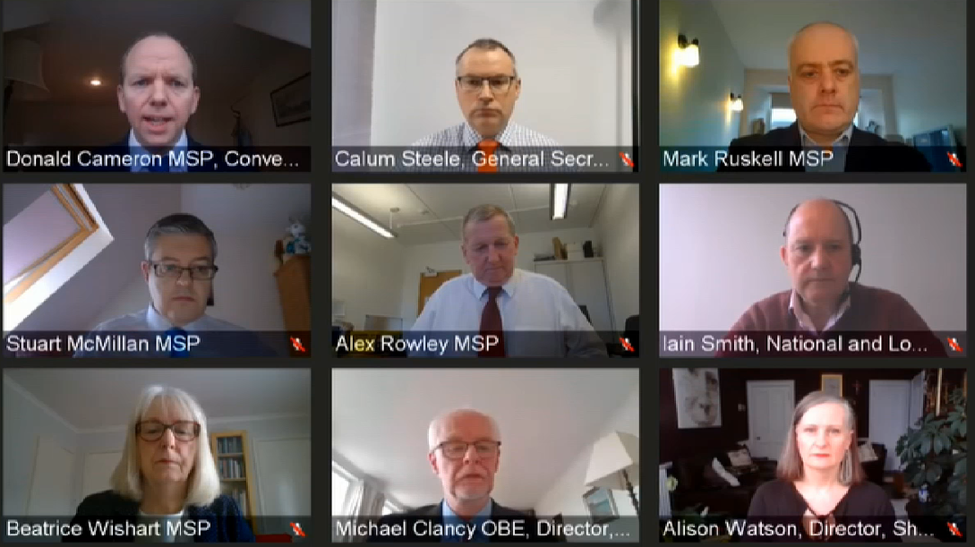 Witnesses giving evidence to the COVID-19 Committee on the Scottish Government’s emergency powers to respond to COVID-19.