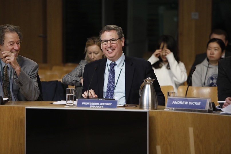 Professor Jeffrey Sharkey, Principal of the RCS, giving evidence to the Education and Skills Committee