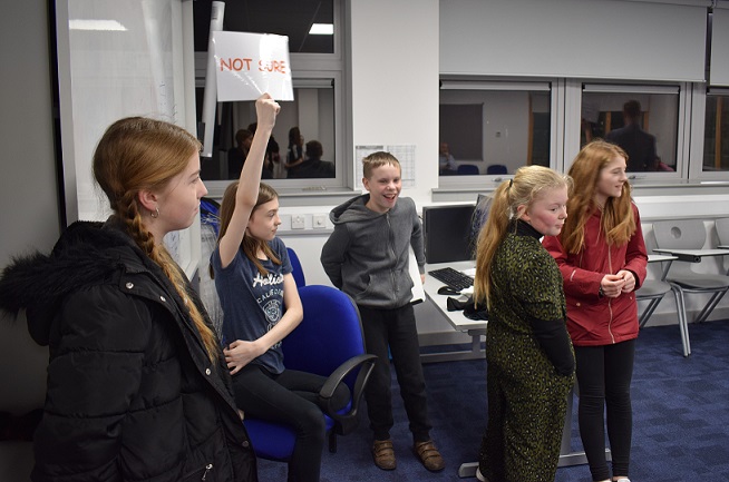 Ruth Maguire MSP and Oliver Mundell MSP hear young people's views on the Bill at Kirkcaldy YMCA Juniors